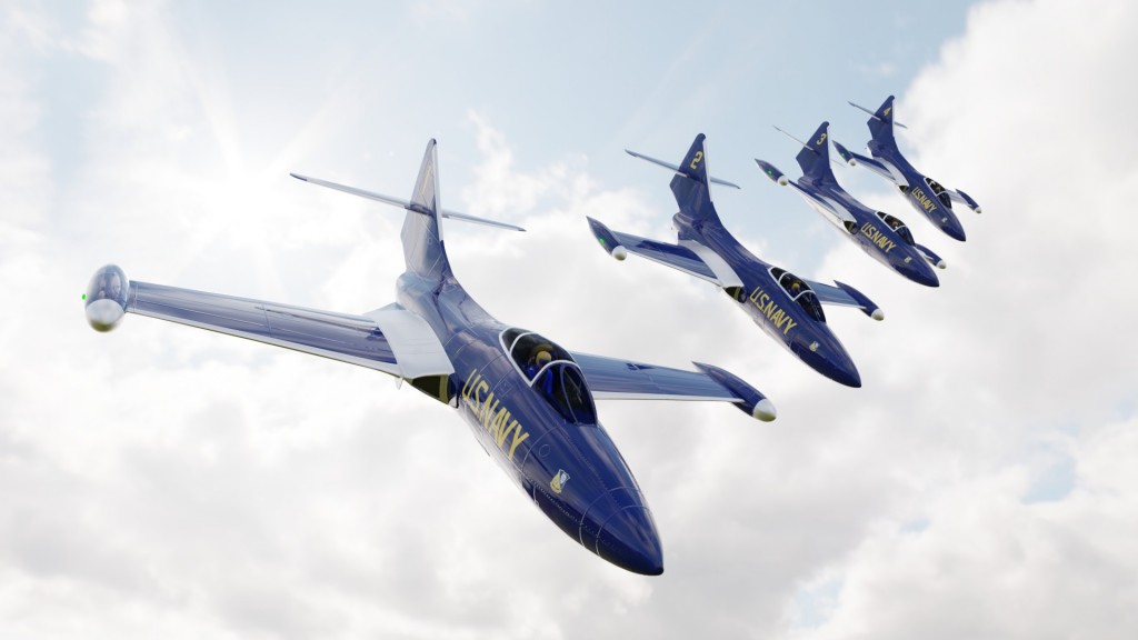 Blue Angles F9F-5 Panther preview image 7
